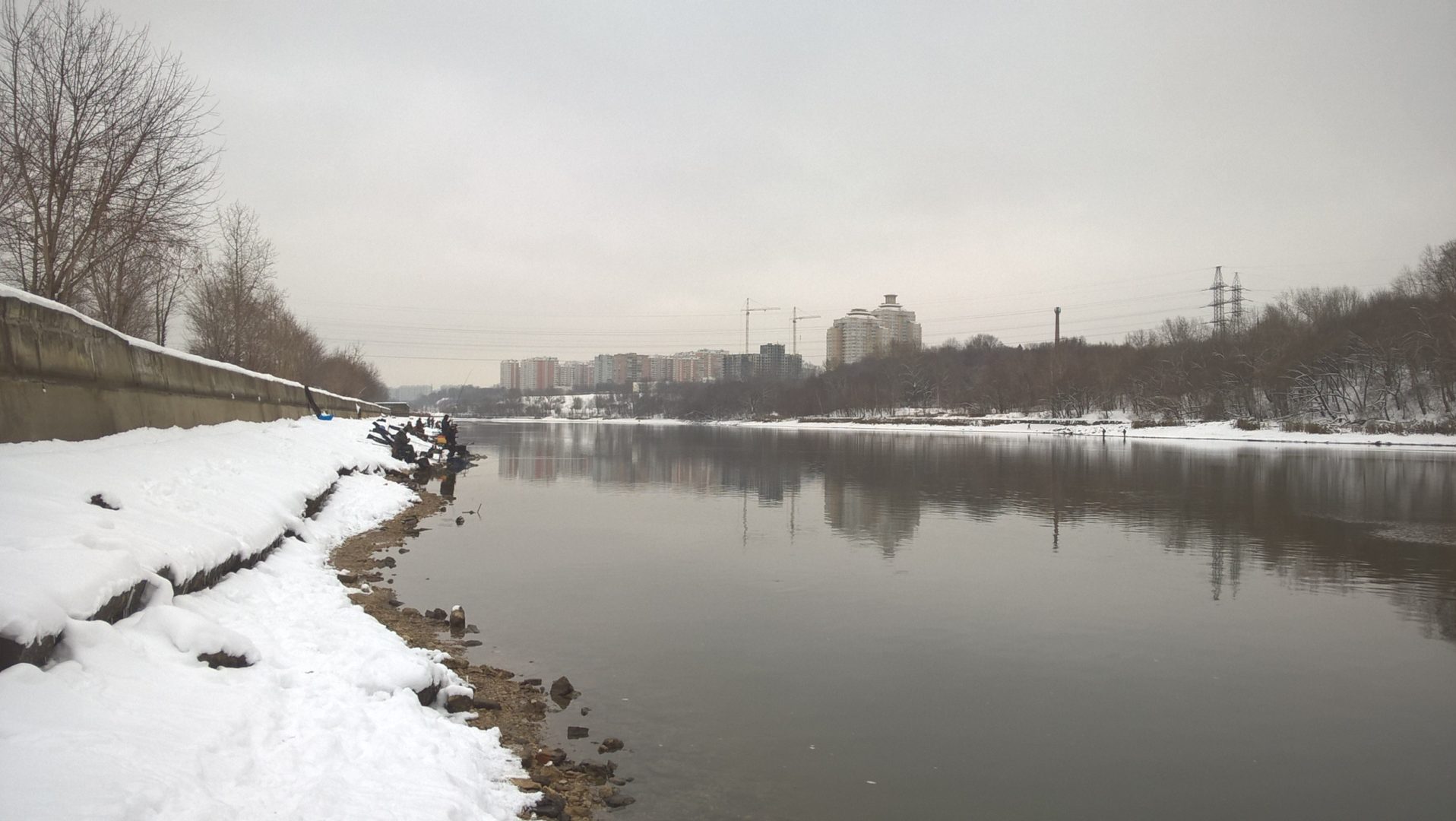 Фото рыбалка на зимней Москве-реке, закрытие спиннингового сезона - 2018